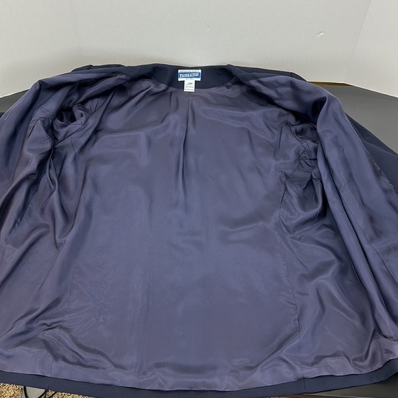 Vintage Pendleton Plus 4 Button Suit Jacket Blazer Navy Blue 20W Career Office - Picture 4 of 13